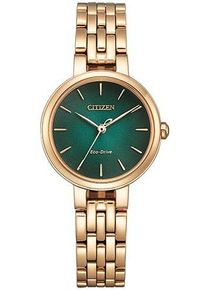 Citizen Damen Solaruhr, gold, Armbanduhren, Armbanduhr, Damenuhr, Edelstahlarmband, Saphirglas