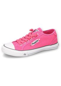Damen Slip-On Sneaker, Dockers by Gerli, Gr. 37, pink, Textil, sportlich, Schuhe, Sneaker, Schlupfschuh, Freizeitschuh mit elastischer Zierschnürung