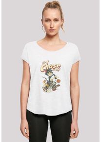 F4NT4STIC Damen T-Shirt "Tom and Jerry TV Serie The Chase Is On", weiß, casual, Gr. XXL, Obermaterial: 100% Baumwolle, Shirts, Damen,Premium