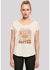F4NT4STIC Damen T-Shirt "Mothers Day Coffee Lover Mom", weiß, casual, Gr. XXL, Obermaterial: 100% Baumwolle, Shirts, Premium Qualität
