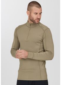 Endurance Herren Langarmshirt "Lead", braun, casual, Gr. XXL, unifarben, 95% Viskose, 5% Elasthan, Shirts, mit flachen Nähten