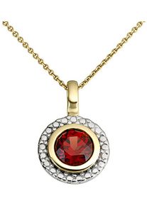Firetti Damen Ketten-Anhänger "Schmuck Geschenk Gold 333 Halsschmuck Anhänger Kreis / rund", Gelbgold 333, 1,15 g, bunt, Gelbgold 333,