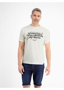 Lerros Herren T-Shirt "Lerros Herren Jersey T-Shirt mit Brustprint", weiß, Gr. S, 100% Baumwolle, Shirts
