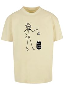 Merchcode Herren T-Shirt "Merchcode Herren Last Year Heavy Oversize Tee", gelb, casual, Gr. S, bedruckt, 100% Baumwolle, Shirts