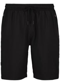Sergio Tacchini Herren Shorts "RISPECCHIO PL SHORTS Herren", schwarz, Gr. S, 100% POLYESTER, Hosen, Kurze Hose Herren, Shorts, Retro, Sporthose,