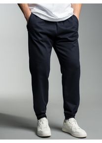 TRIGEMA Herren Sweathose "TRIGEMA Jogginghose", blau, sportlich, Gr. L, 70% Baumwolle, 30% Polyester, Hosen