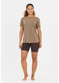 ENDURANCE ATHLECIA ATHLECIA Herren Funktionsshirt "LIZZY", braun, sportlich, Gr. 42, meliert, 88% Polyester, 12% Elasthan, Shirts, mit QUICK DRY-Technologie