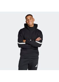 Herren Kapuzensweatshirt "M Z.N.E. HD", schwarz-weiß, sportlich, Gr. S, adidas Sportswear, Obermaterial: 57% Polyester, 43% Baumwolle, Sweatshirts