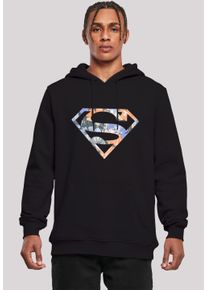 F4NT4STIC Herren Sweatshirt "Hoodie DC Comics Superman Floral Logo Superheld", schwarz, casual, Gr. L, Obermaterial: 65% Baumwolle, 35% Polyester,