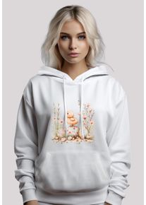 F4NT4STIC Damen Kapuzenpullover "Ostern Küken Ei Blumen", weiß, casual, Gr. XL, Obermaterial: 65% Baumwolle, 35% Polyester, Pullover, Premium Qualität