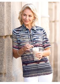 Classic Basics Damen Poloshirt "Poloshirt", bunt, Gr. 40, gemustert, mehrfarbig, 100% Baumwolle, Shirts