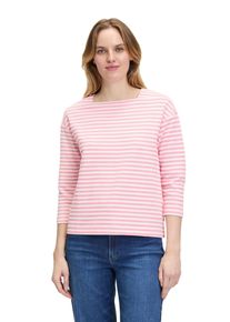 BETTY & CO BETTY & CO Damen 3/4-Arm-Shirt "Betty & Co Ringelshirt mit U-Boot-Ausschnitt", rot, casual, Gr. M, Obermaterial: 49% Baumwolle, 42% Polyester