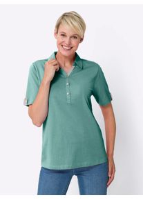 Classic Basics Damen Poloshirt "Poloshirt", grün, Gr. 52, unifarben, 100% Baumwolle, Shirts