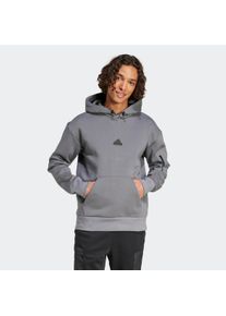 Herren Kapuzensweatshirt "M CE FL HD", grau, sportlich, Gr. M, adidas Sportswear, Obermaterial: 70% Baumwolle, 30% Polyester, Sweatshirts