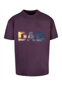 Merchcode Herren T-Shirt "Merchcode Herren For The Best Dad Heavy Oversize Tee", lila, casual, Gr. S, bedruckt, 100% Baumwolle, Shirts
