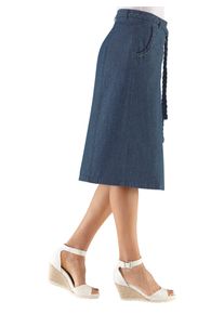Casual Looks Damen Jeansrock, blau, Gr. 36, unifarben, 100% Baumwolle, Röcke