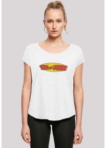 F4NT4STIC Damen T-Shirt "Tom and Jerry TV Serie Inline", weiß, casual, Gr. M, Obermaterial: 100% Baumwolle, Shirts, Damen,Premium