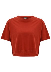 Urban Classics Herren T-Shirt "Urban Classics Damen Ladies Short Oversized Tee", braun, klassisch, Gr. XS, unifarben, 100% Baumwolle, Shirts