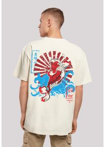 F4NT4STIC Herren T-Shirt "Japan Koi Fisch Karpfen", beige, casual, Gr. XXXL, Obermaterial: 100% Baumwolle, Shirts, Print