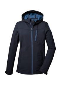 Killtec Damen Softshelljacke "KOS 89 WMN SFTSHLL JCKT", blau, sportlich, Gr. 40, Oberstoff: Oberseite: 100% Polyester (recycelt), Rückseite: 100%