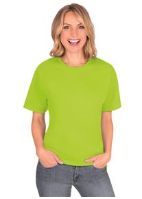 TRIGEMA Damen T-Shirt "TRIGEMA T-Shirt DELUXE Baumwolle", gelb, Basic, Gr. XXL, 100% Baumwolle, Shirts
