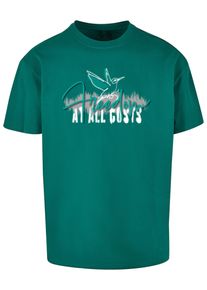 Merchcode Herren T-Shirt "Merchcode Herren Freedom At All Costs Heavy Oversize Tee", grün, casual, Gr. M, bedruckt, 100% Baumwolle, Shirts