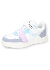 Kinder Sneaker, Dockers by Gerli, Gr. 41, weiß, Lederimitat, sportlich, Schuhe, Retro Sneaker, Klettschuh, Freizeitschuh mit Gummizug