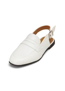 Marc O'Polo MARC O'POLO Damen Loafer "aus veredeltem Rindleder", Gr. 40, weiß, Obermaterial: 100% Leder (Rind), unifarben, Schuhe