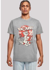 F4NT4STIC Herren T-Shirt "Tom und Jerry Rocket Prank", grau, casual, Gr. XL, Obermaterial: 100% Baumwolle, Shirts, Herren,Premium