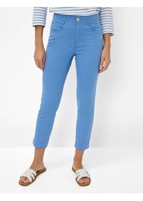 Brax Damen 5-Pocket-Hose "Style CAROLA S", blau, Gr. 20, 78% Baumwolle, 19% Lyocell, 3% Elasthan, Hosen