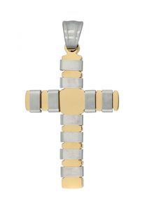 Adelia´s ADELIA ́S Damen Ketten-Anhänger "Neuheit 2025 - hochwertiger Kreuz Anhänger aus Edelstahl", Edelstahl, silber, Edelstahl, Schmuckanhänger