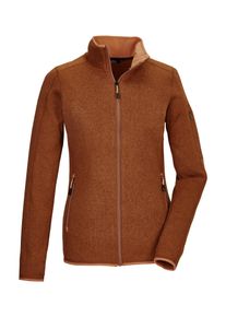 Killtec Damen Fleecejacke "KOW 111 WMN KNT FLC JCKT", gelb, sportlich, Gr. 40, Oberstoff: 100% Polyester, Jacken, Strickfleecejacke, Melange-Optik,