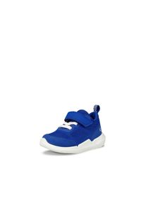 Ecco Kinder Lauflernschuh "Biom 2.2 Infant", Gr. 19, blau, Leder, Textil, casual, Schuhe, Babyschuh, Klettschuh, Sneaker mit herausnehmbarer
