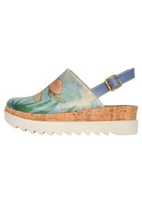 DOGO Damen Sandale "Akita Caretta Damen Sandalen/ Sandaletten / Female", Gr. 38, blau, Lederimitat, casual, Schuhe, Vegan