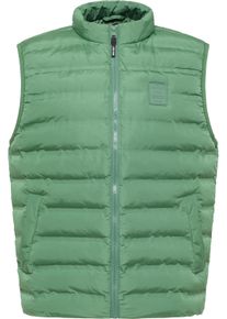 Mustang Herren Kurzweste "Herren Style Dublin", grün, Gr. M, Web, 100% Polyester, Westen