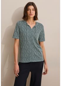 Cecil Damen T-Shirtslate khaki, casual, Gr. S, bedruckt, Web, 100% Baumwolle, Shirts, aus reiner Baumwolle