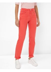 Brax Damen 5-Pocket-Jeans "Style CAROLA", rot, Gr. 46, 45% Baumwolle, 44% Lyocell, 9% Elastomultiester, 2% Elasthan, Jeans