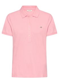 Gant Damen Poloshirt "Slim Shield Cap Logo Polo", pink, casual, Gr. XS, Piquu00e9, Obermaterial: 100% Baumwolle, Shirts