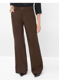 Brax Damen Culotte "Style MAINE", braun, Gr. 19, 100% Leinen, Hosen