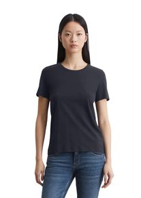 Marc O'Polo MARC O'POLO Damen T-Shirt "aus Organic Cotton SIngle Jersey", blau, Basic, Gr. XXL, unifarben, Obermaterial: 100% Baumwolle, Shirts