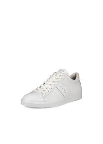 Ecco Damen Sneaker "STREET LITE W", Gr. 40, weiß, Leder, sportlich, Schuhe, Schnürschuh, Freizeitsneaker, Halbschuh in Retro-Optik