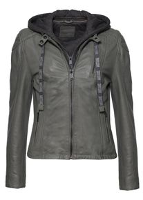 Mustang Damen Lederjacke "31021533", grün, Gr. XXXL, Obermaterial: 100% Lammleder / Futter: 60% Baumwolle, 40% Polyester / Ärmelfutter: 100%