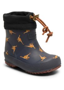 bisgaard Kinder Gummistiefel "baby thermo rubber", Gr. 20, blau, Gummi, Basic, Schuhe, Regenstiefel mit Wollfutter, Größenschablone zum Download
