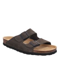 Rohde Herren Pantolette "GRADO", Gr. 45, grün, Veloursleder, klassisch, Schuhe, Sommerschuh, Hausschuh, Schlappen, Strandschuh mit Softfußbett