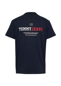 Tommy Jeans Herren T-Shirt "TJM REG DNA GRAPHIC TEE EXT", blau, casual, Gr. XXL, Single Jersey, Obermaterial: 100% Baumwolle, Shirts