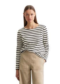 Marc O'Polo MARC O'POLO Damen Langarmshirt "aus Organic Cotton Jersey", bunt, Basic, Gr. XXS, gestreift, Obermaterial: 100% Baumwolle, Shirts