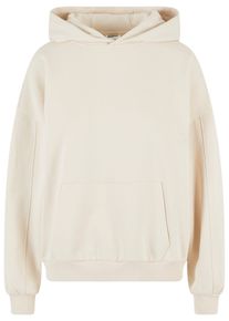 Urban Classics Damen Kapuzenpullover "Urban Classics Damen Ladies Organic Oversized Hoody", beige, casual, Gr. L, unifarben, 100% Baumwolle, Pullover