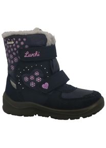 Lurchi Kinder Winterboots "Kimiko SYMPATEX", Gr. 28, bunt, Lederimitat, Textil, Glitzer, modisch, Schuhe, Boots mit Schneeflocken Print,