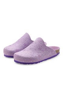 Vivance Damen Pantolette "Hausschuh, Clog, Pantoffel", Gr. 42, lila, Obermaterial: 100% Polyester. Futter: 100% Polyester. Decksohle: 100% Polyester.