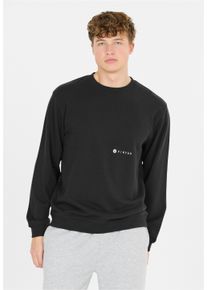 Virtus Herren Sweatshirt "Kayden", schwarz, casual, Gr. L, unifarben, 60% Baumwolle, 40% Polyester, Sweatshirts, aus superweichem, atmungsaktivem